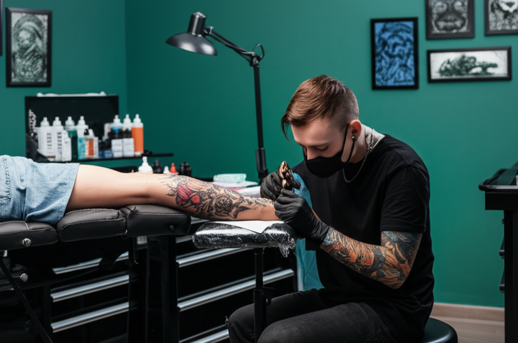 Tattoo Artist at Work